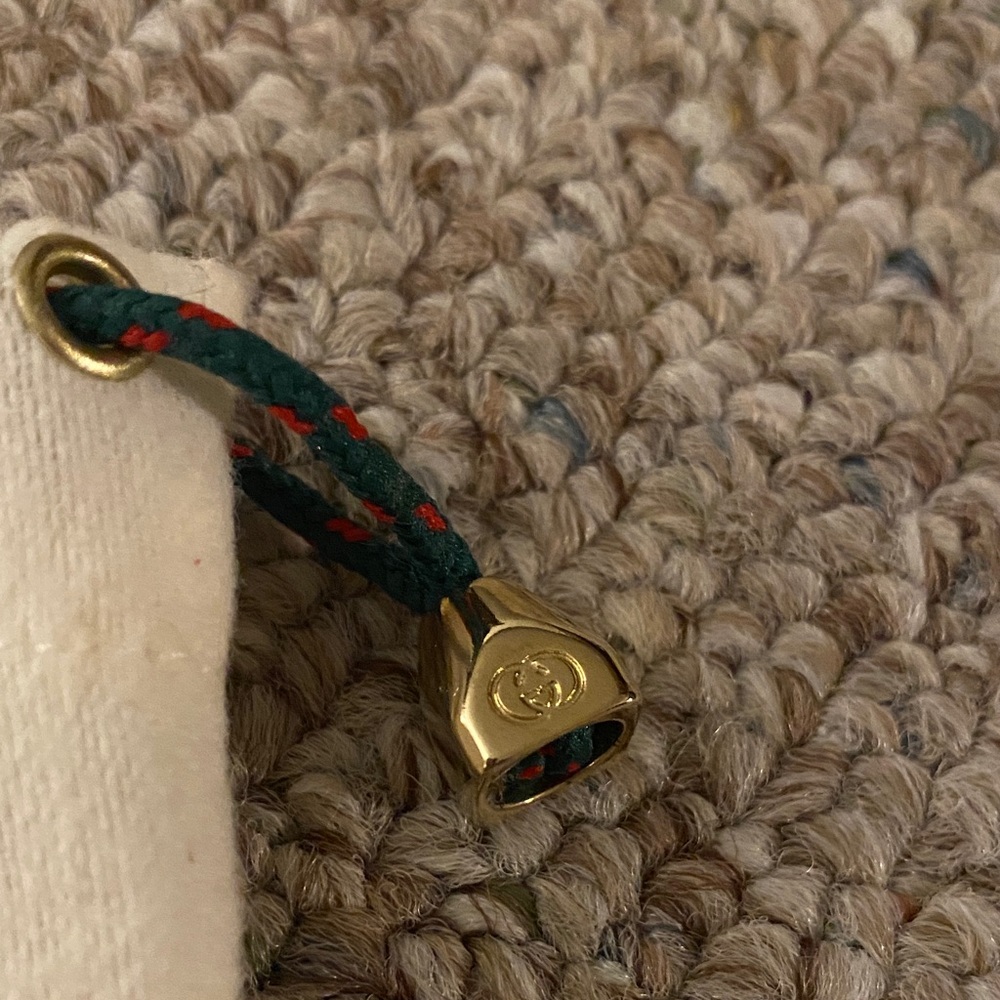 Gucci 1980s GG Princess Collection Dust Bag Large Logo Drawstring Italy Vintage - Picture 6 of 14